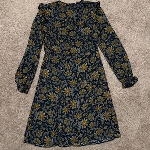 Tommy Hilfiger Women's Floral Dress - Black and Gold